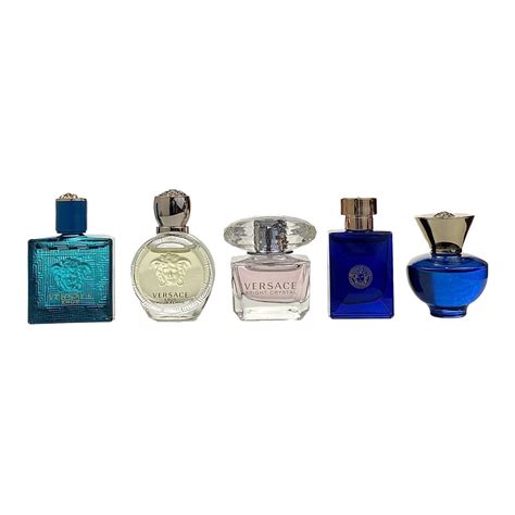 versace perfume small|Versace 5 piece mini set.